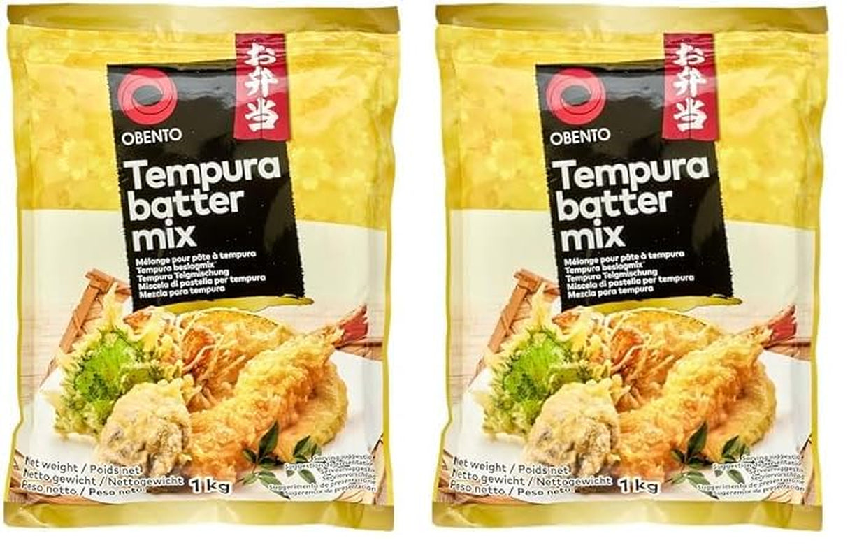 Tempura Batter Mix Tempura Back-Frittiermischung, 500 Gramm Amestec pentru copt si gatit Naty Shop 1 Kg (2Er Pack)