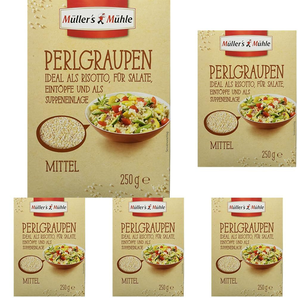 Müller's Mühle kroupy, 250g (balení 5 ks)