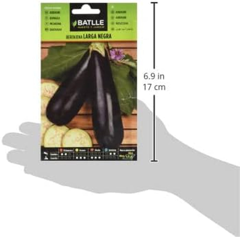 Batlle Gemüsesamen - Runde Aubergine Black Beauty (190 Samen)