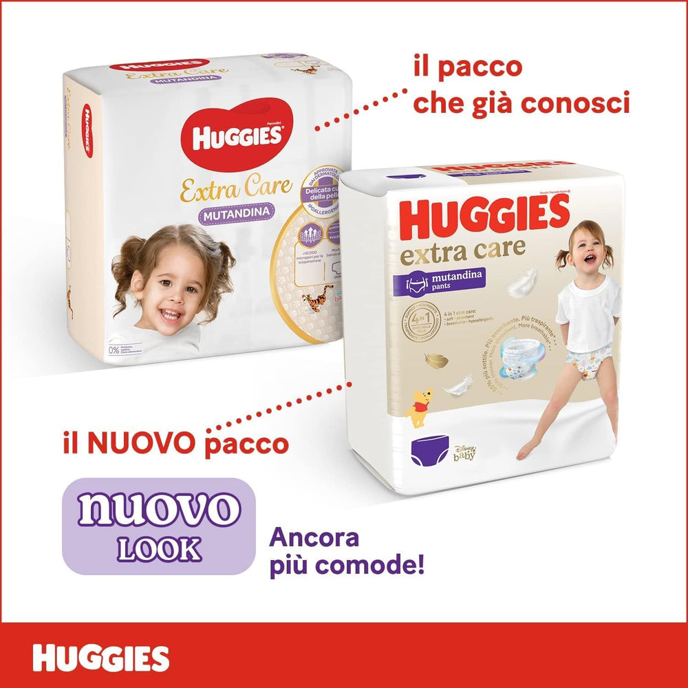 Pleny Huggies Extra Care, ultra savé, velikost 5 (12-17 kg), 68 kusů