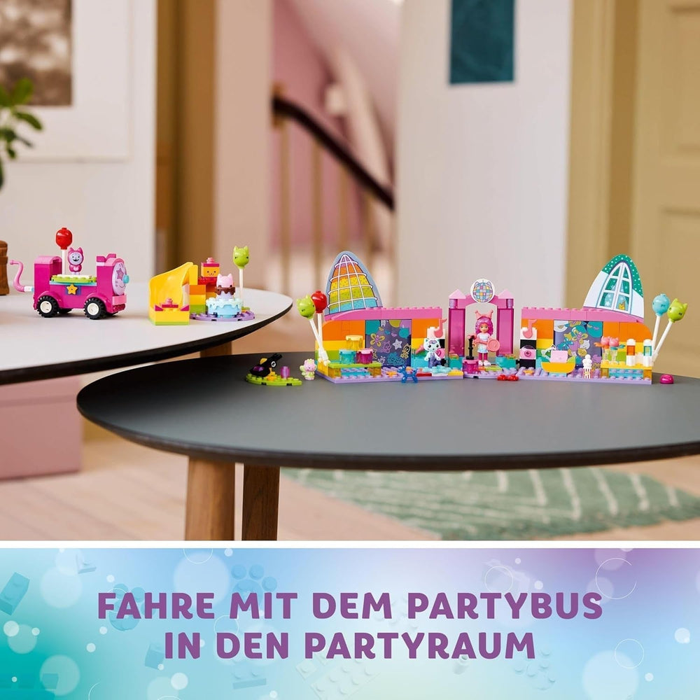 LEGO 4+ Gabby's Dollhouse Gabby's Party Room, Disco Playset se skluzavkou a figurkami zvířat pro kreativní hraní rolí, dárek pro dívky a chlapce od 4 let 10797 Stavebnice Besuche den LEGO-Store
