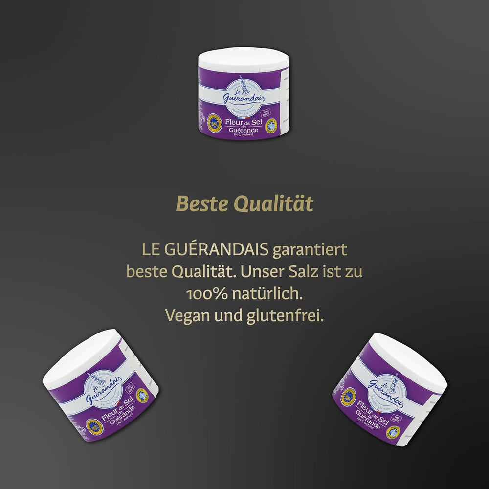 Handgeschöpftes Fleur de Sel, DE GUERANDE, 125g Dávk
