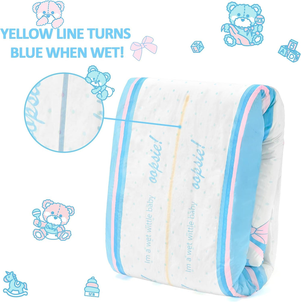 Pleny s potiskem pro dospělé 5500-5800ml 10 kusů - Toaletní kalhotky (XL)