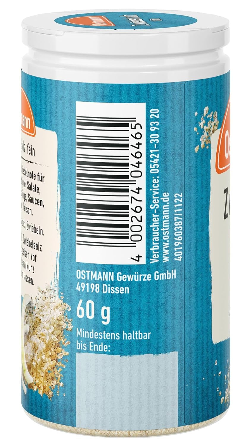 Ostmann Gewürze - Zwiebelsalz | Nachfüllbare & recyklovatelné balení | 60 g v Der Streudose