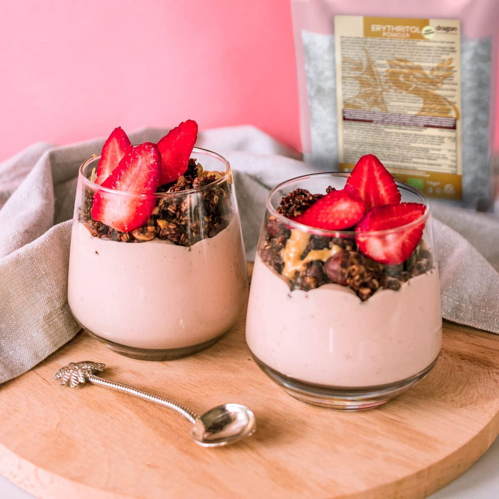 Bio Erythrit - Prášek, 100% Bio, Vegan, Null Kalorien - 1 kg sladidel Naty Shop