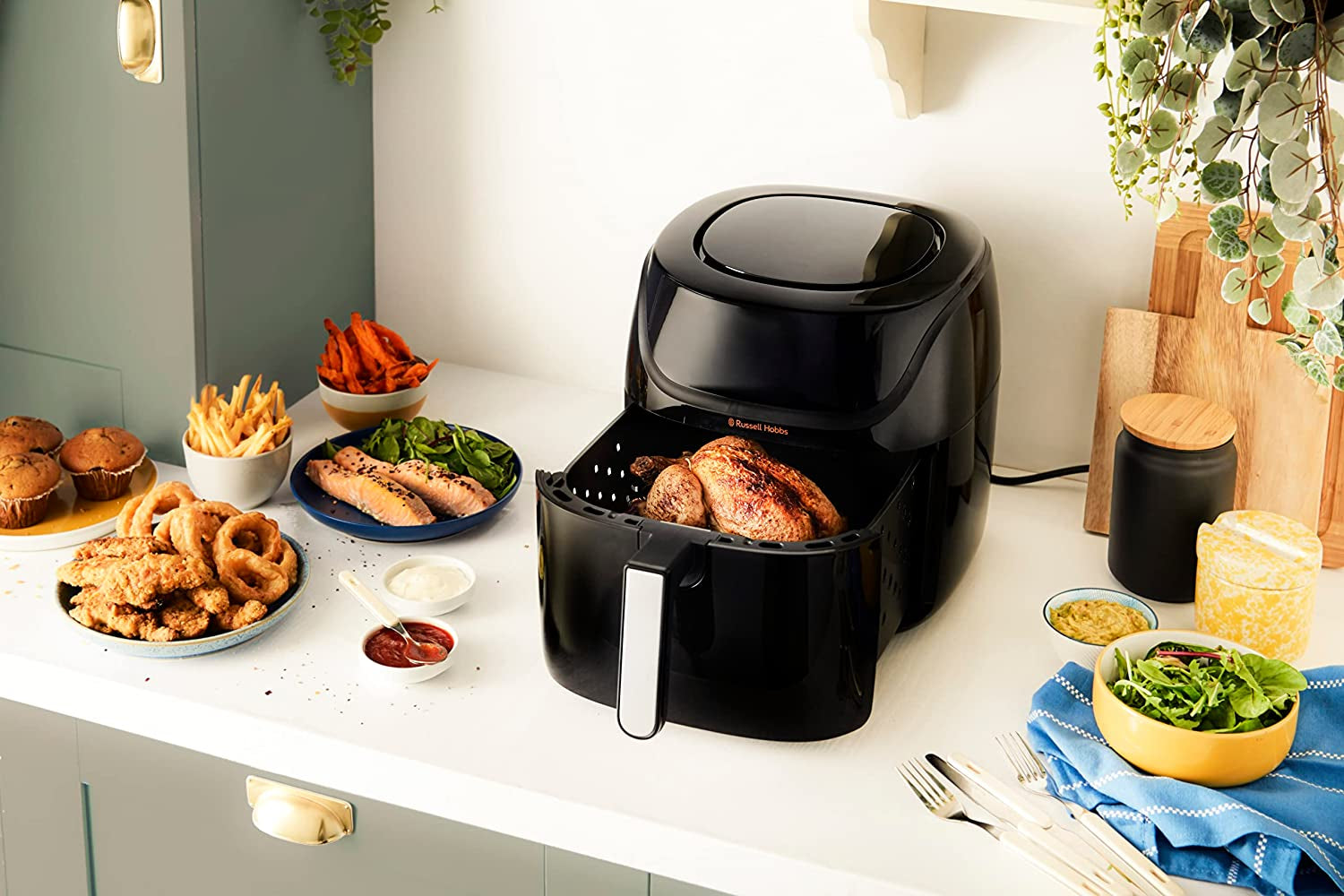 Russell Hobbs Air Fryer L 4L Rapid Airfryer, 7 funkcí vaření, 10 programů Domácí spotřebiče Naty Shop