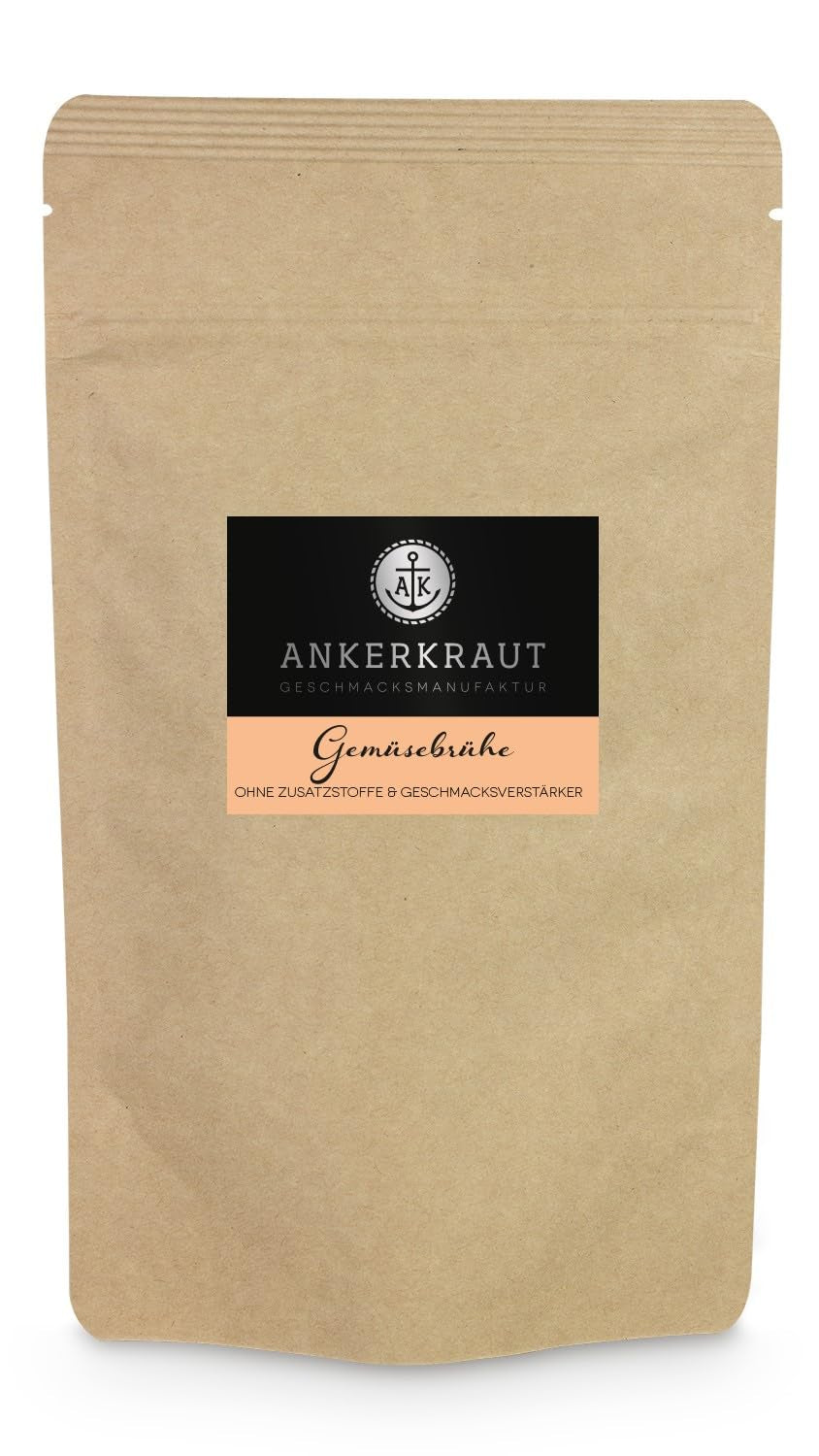 Ankerkraut Gemüsebrühe, ohne Gemsckverstärker, ohne Zucker, 90 g v korkovém skle, Mischung würzender Ingredient für Brühe