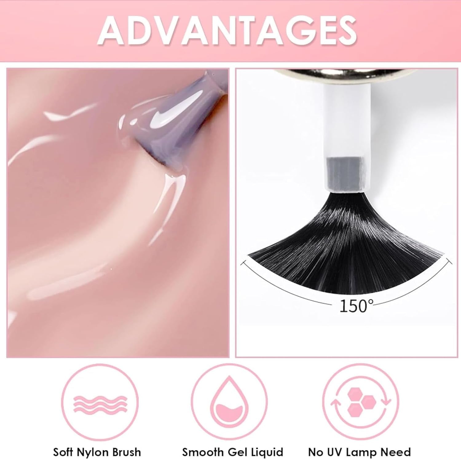 4dílná sada laků na nehty – rychleschnoucí, dlouhotrvající lak na vodní bázi – lak na nehty s vlastním designem nehtů (4dílná sada Nude Normal Style)