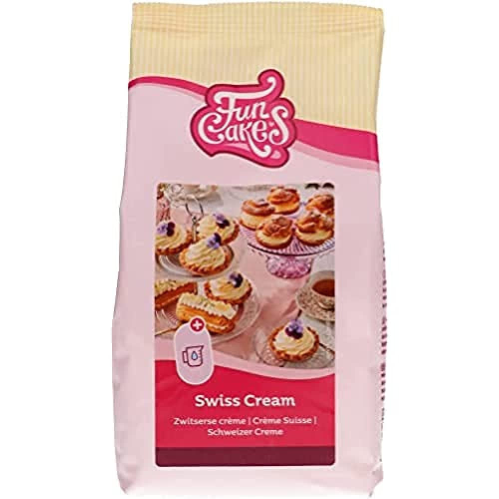 Funcakes Mix Für Schweizer Sahne, Einfach Zu Berübenen, Lecker Zum Füllen Von Kuchen, Cupcakes Und Anderen Leckereien, Nur Wasser Addenden, Halal. 500 G. Směs na pečení a vaření Naty Shop Default Title
