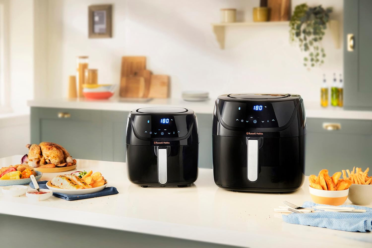 Russell Hobbs Air Fryer L 4L Rapid Airfryer, 7 funkcí vaření, 10 programů Domácí spotřebiče Naty Shop
