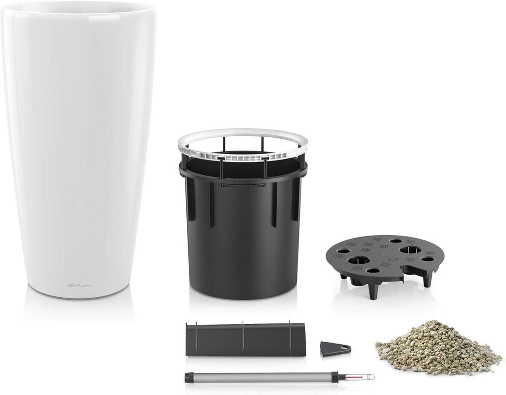 LECHUZA RONDO Premium 40 alb lucios 15740