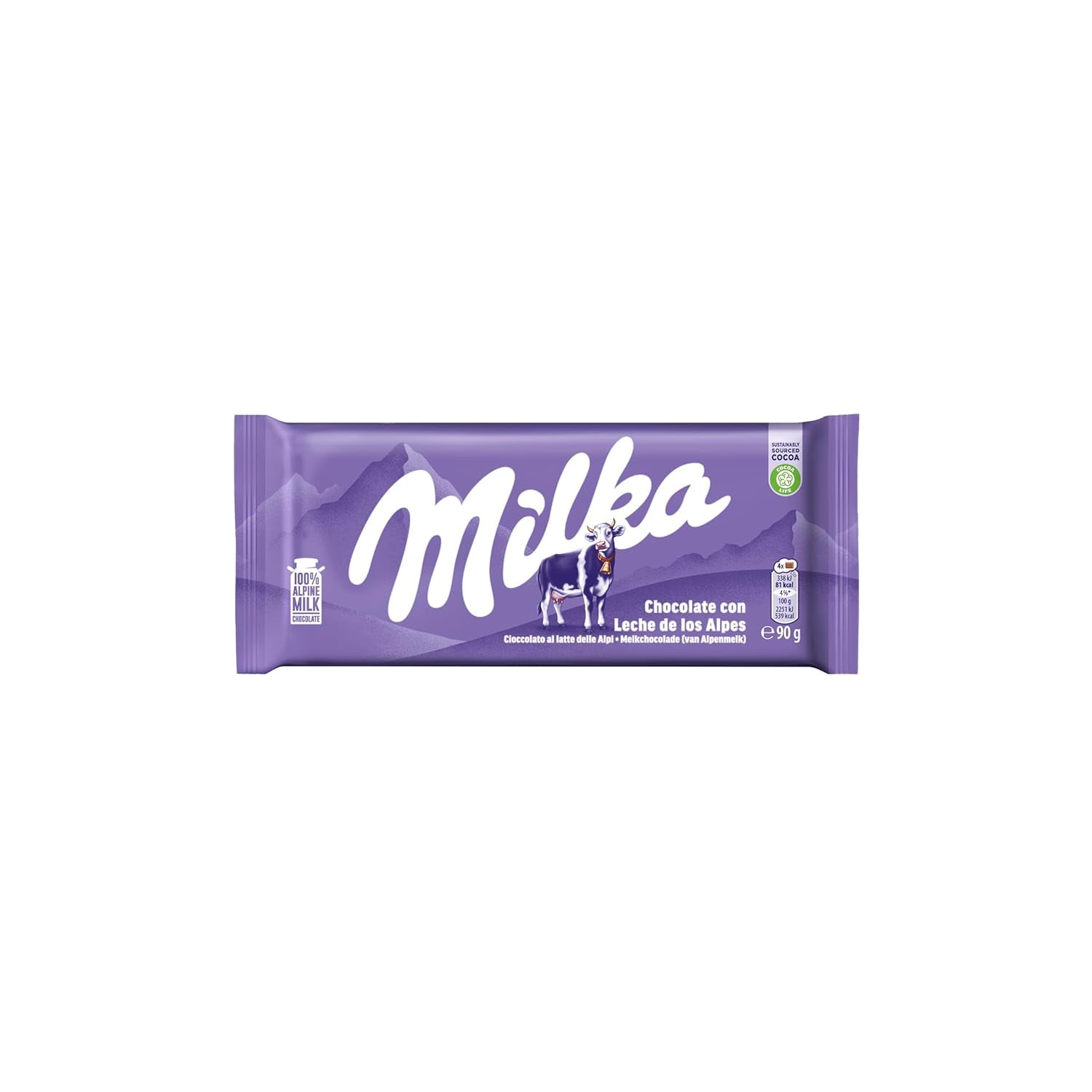 Milka Cow Spots – alpská mléčná čokoláda s bílou čokoládou v designu cow spot – 24 x 90g