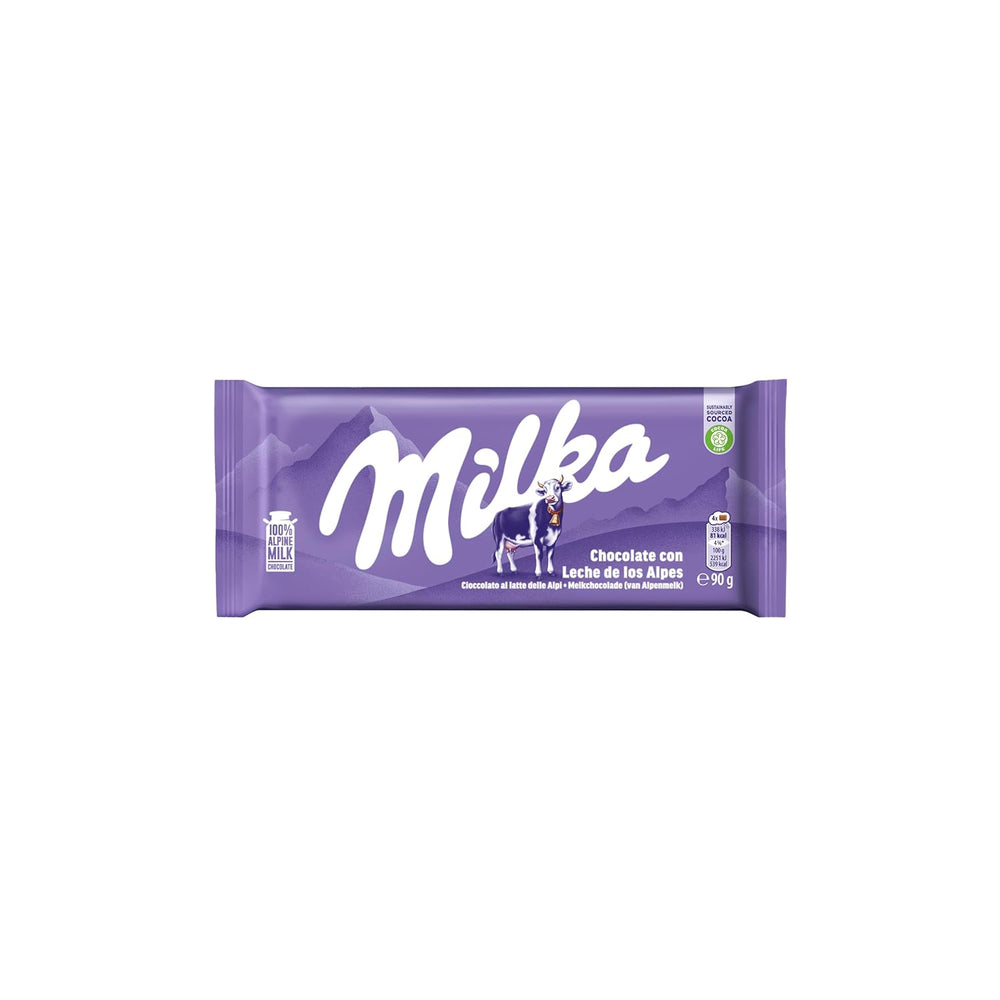 Milka Cow Spots – alpská mléčná čokoláda s bílou čokoládou v designu cow spot – 24 x 90g
