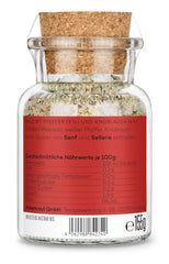 Ankerkraut "Merry Crisis" Anlass-Gewürz, Aioli Pfeffer Salz zum Verschenken, Gewürz Geschenk mit Knoblauch, 155 g v Corkenglas