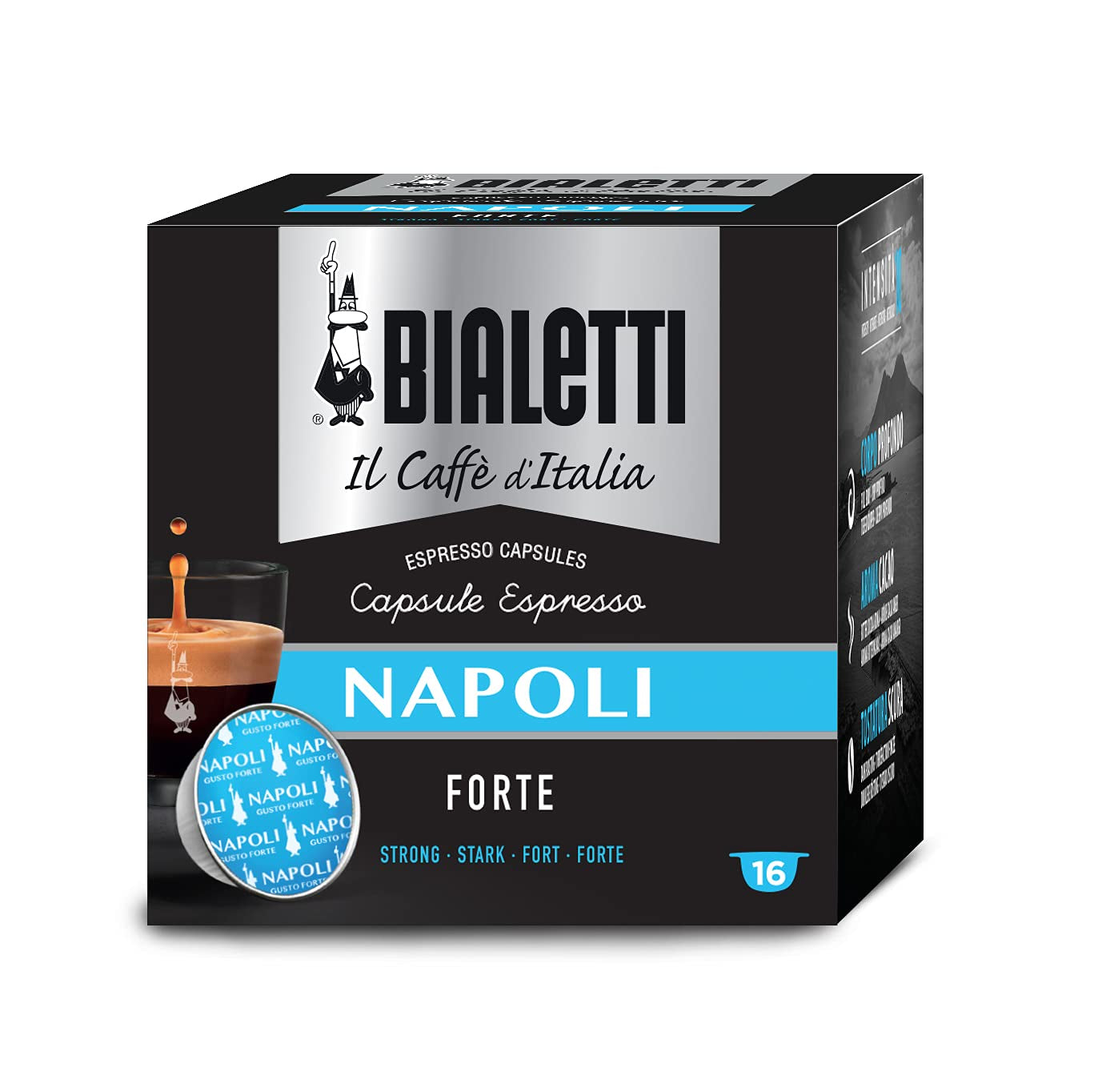 96080093/M Kaffee-Kapseln Napoli, Alu, 16 Stück (Packung mit 4)