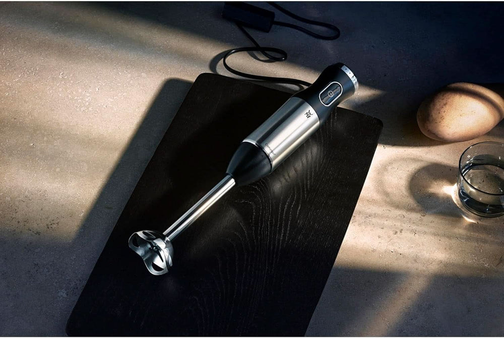 WMF Kult X Edition Stabmixer, Zauberstab 600 W, Pürierstab Edelstahl Mit Variabler Geschwindigkeitseinstellung, Purierstab Edelstahl Matt Bucatarie Naty Shop