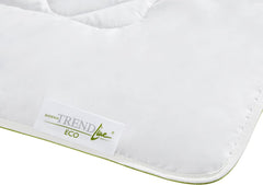 Badenia Trendline Eco Quilt Camel Lightweight 155 X 220 Cm, alb, certificat Öko-Tex, produs în conformitate cu standardul de calitate german Plapumi si pilote Naty Shop