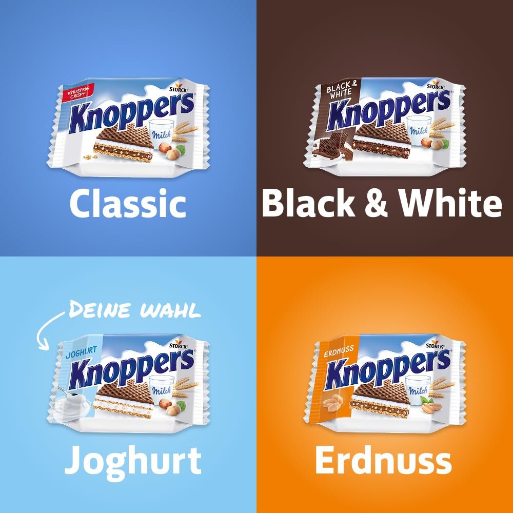 Jogurt – 4 x 200 g – Oplatkové plátky plněné jogurtem a nugátovým krémem, lískovými oříšky a kakaem