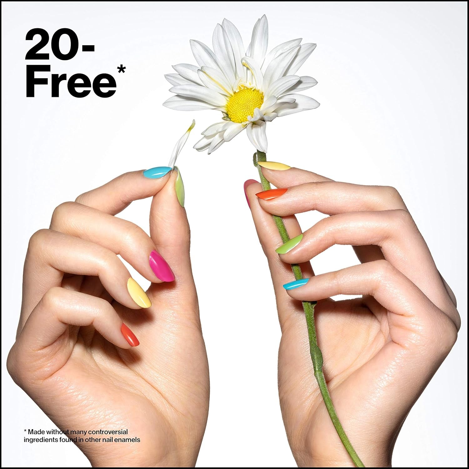 Revlon Ultra HD Snap lak na nehty, dlouhotrvající veganské složení, rychleschnoucí a plné krytí v jedné vrstvě, barva (8 ml), červená a černá (014), unisex