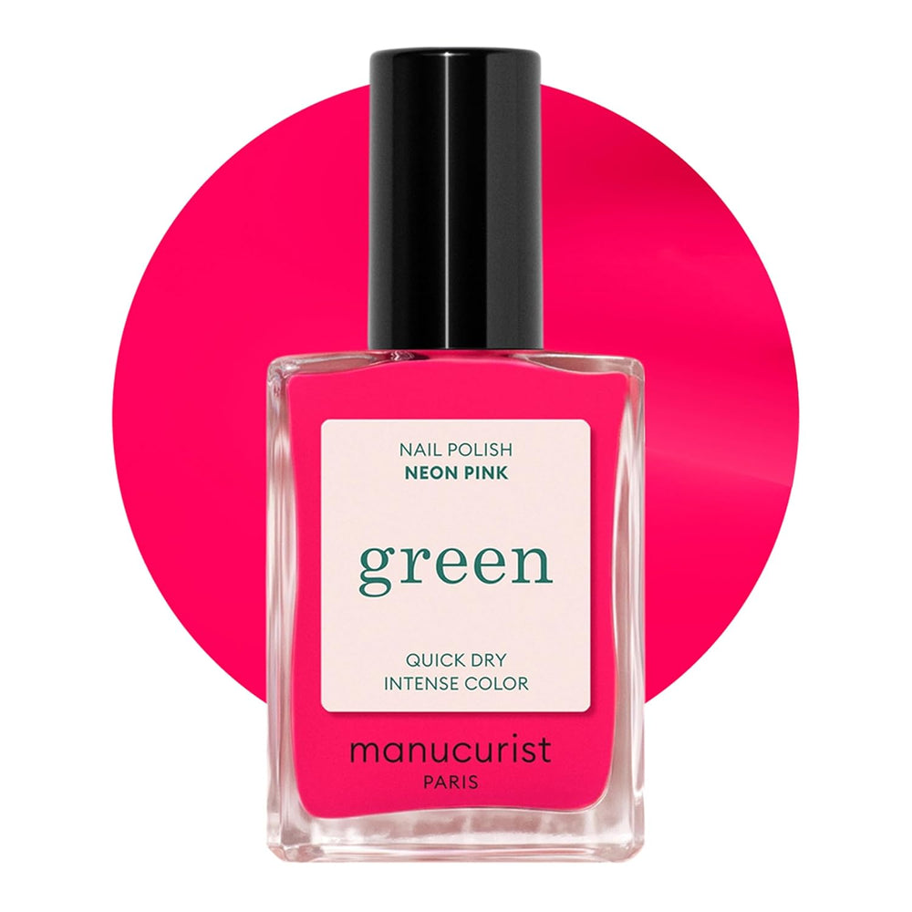 Manucurist Green - Rosy Beige Shell Beige Lak - Rychleschnoucí lak na nehty - DIY Nails - Vegan 12-Free - Rostlinná báze - Lak na nehty - Vyrobeno ve Francii