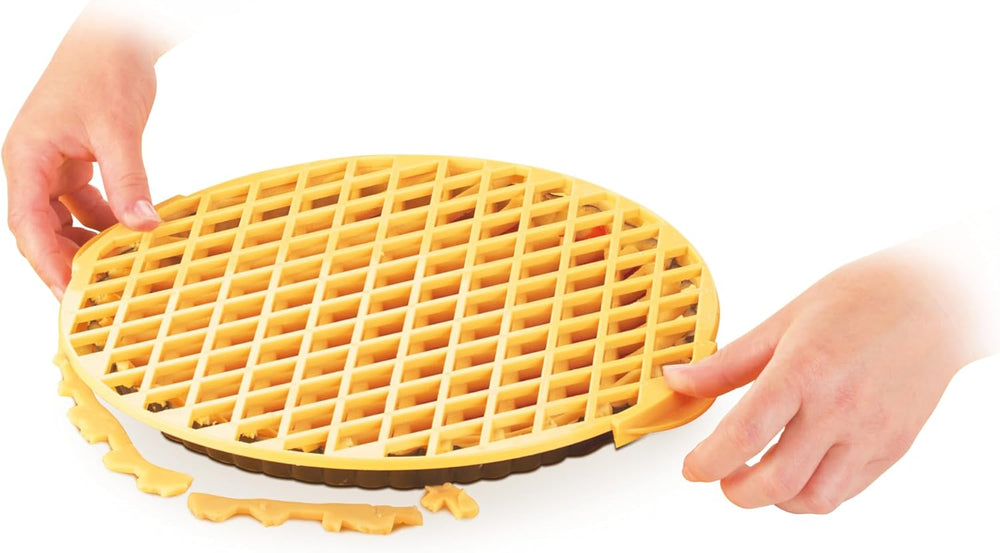 Formă de biscuiți Tescoma, plastic, alb/galben, 34 x 33 x 1,8 cm