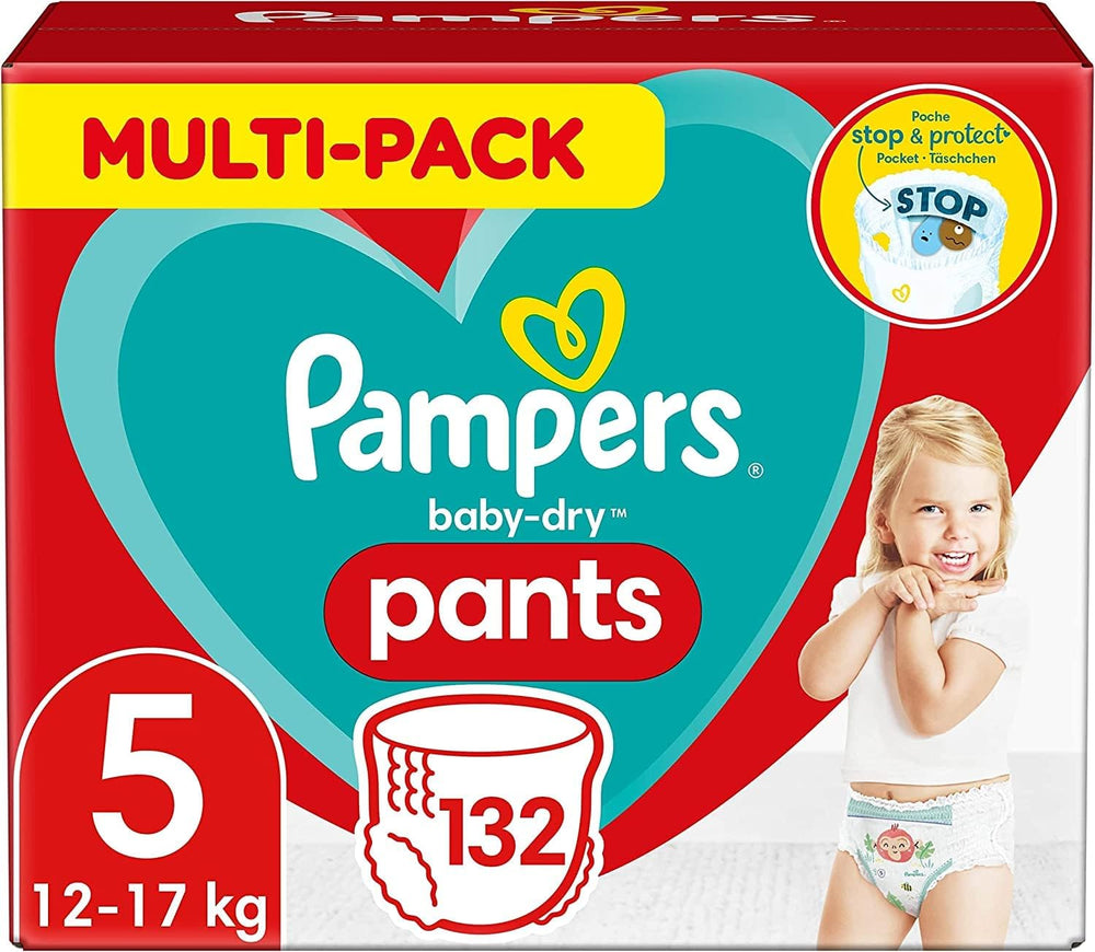 Plenky Pampers Baby-Dry, velikost 8, 43 plen, od 19 kg, balení Jumbo+