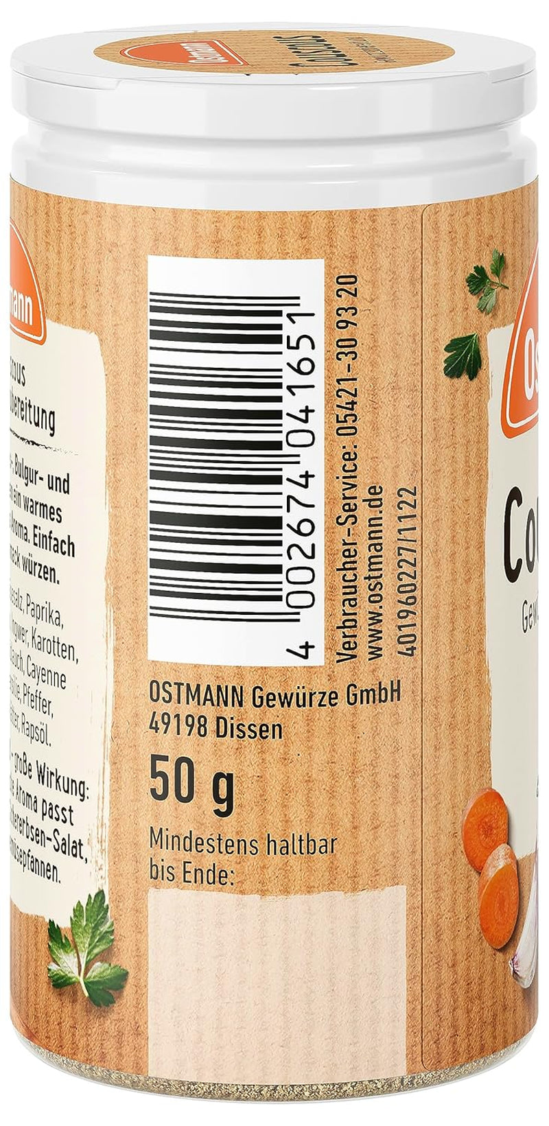 Ostmann Gewürze kuskus Gewürzzubereitung, 50 g (Verpackungsdesign kann deweichen)