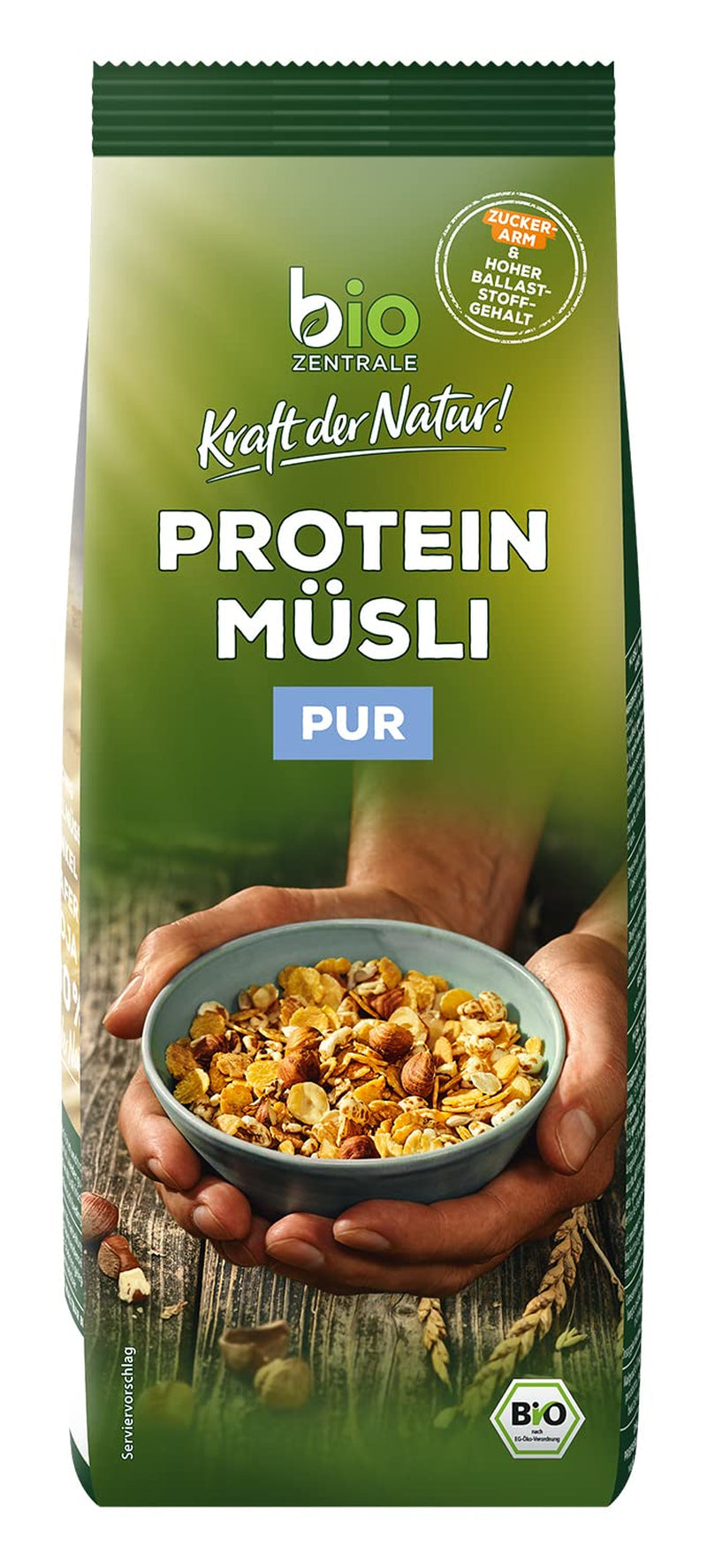 Biozentrale čisté proteinové müsli - 375g - Bio s medem - Jako snídaňové cereálie nebo jako svačina
