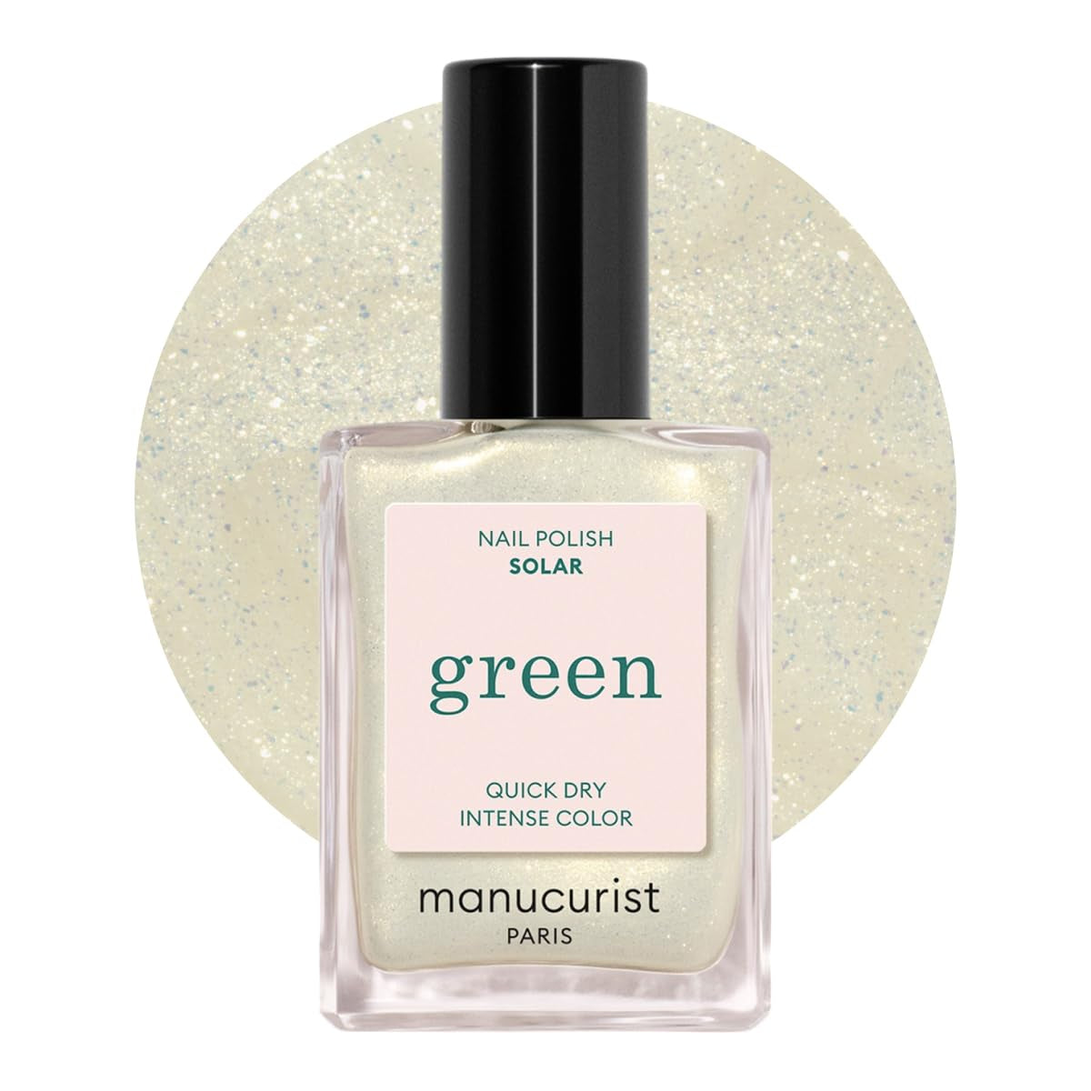 Manucurist Green - Rosy Beige Shell Beige Lak - Rychleschnoucí lak na nehty - DIY Nails - Vegan 12-Free - Rostlinná báze - Lak na nehty - Vyrobeno ve Francii