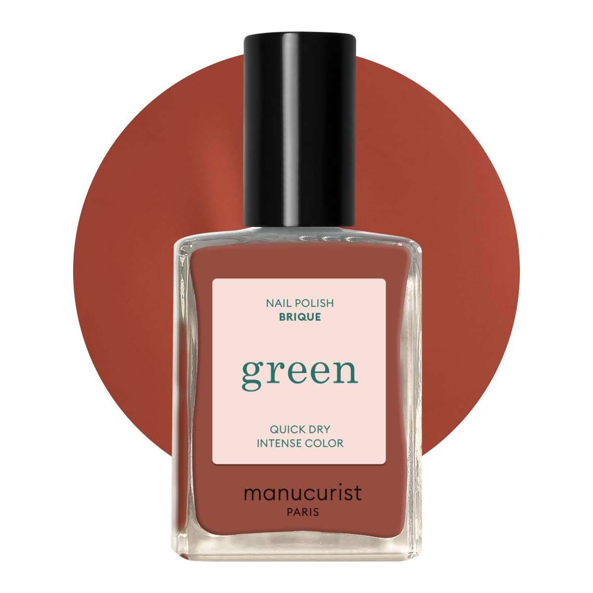 Manucurist Green - Rosy Beige Shell Beige Lak - Rychleschnoucí lak na nehty - DIY Nails - Vegan 12-Free - Rostlinná báze - Lak na nehty - Vyrobeno ve Francii