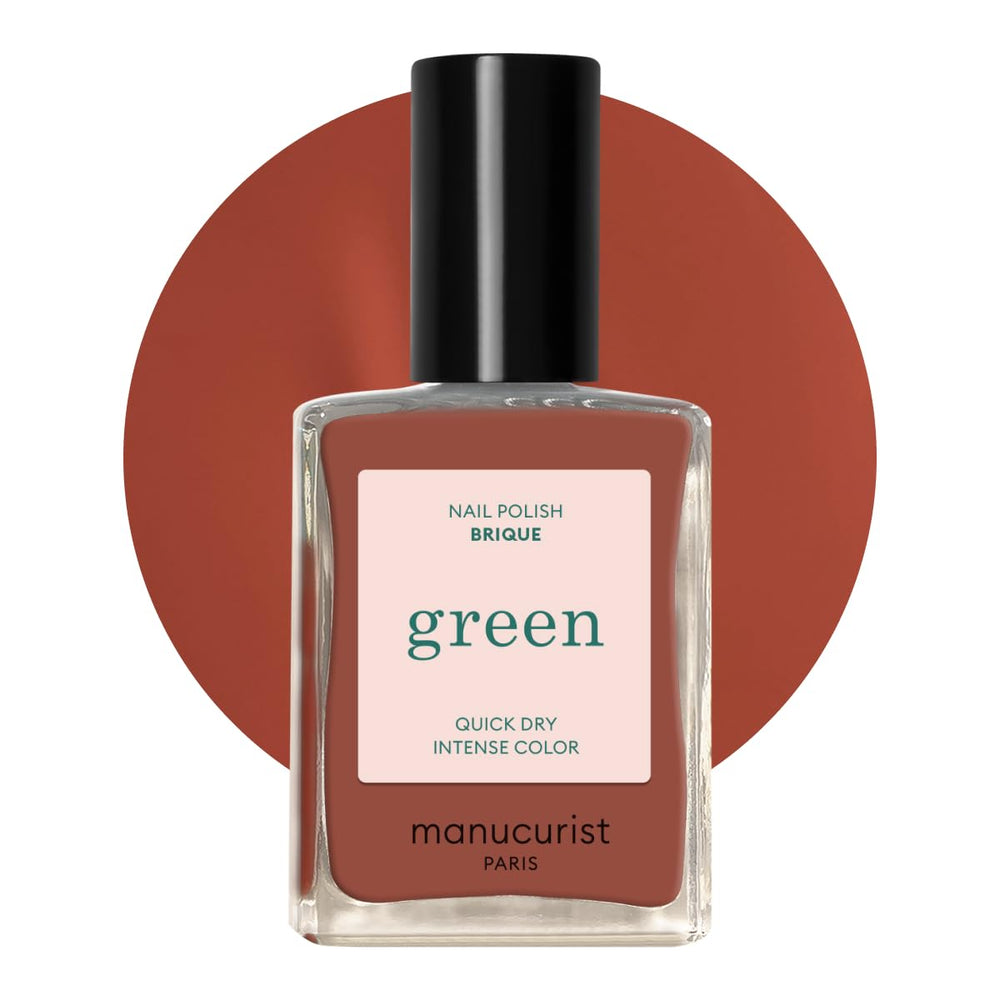 Manucurist Green - Rosy Beige Shell Beige Lak - Rychleschnoucí lak na nehty - DIY Nails - Vegan 12-Free - Rostlinná báze - Lak na nehty - Vyrobeno ve Francii