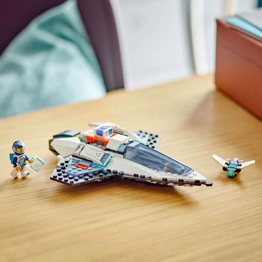LEGO City Raumschiff, Weltraum-Spielzeug s raketoplánem pro děti v Baen, Jungen und Mädchen ab 6 Jahren, Set s astronautem-figurka 60430