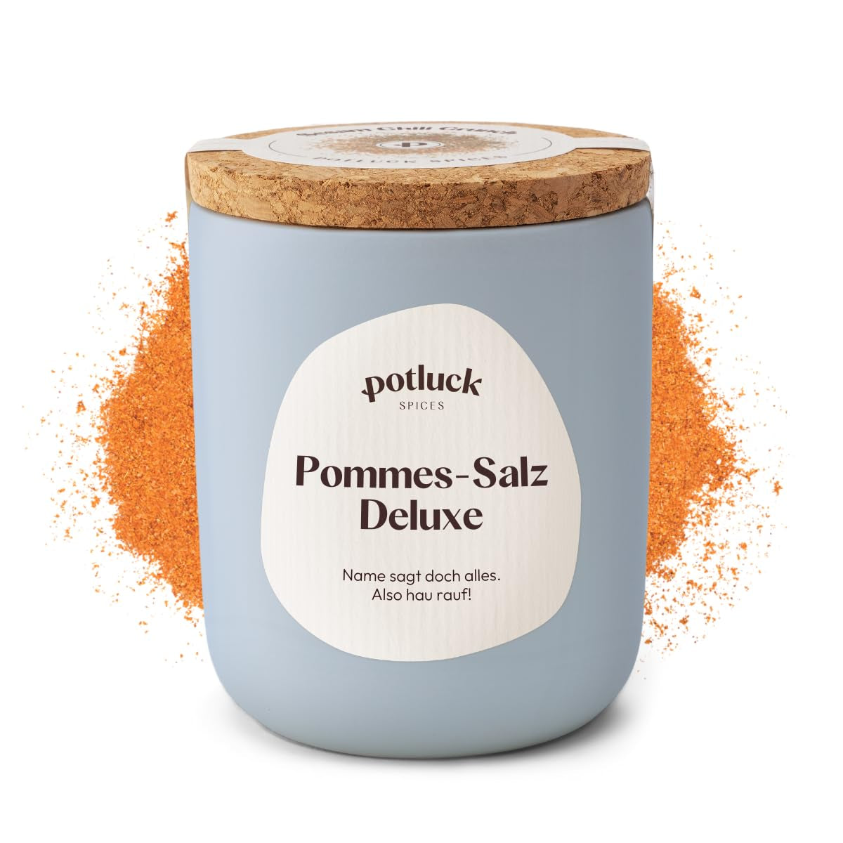 Potluck | Fleur de Sel handgeschöpft | Meersalz im Keramiktopf | 80 g | Veganské, bezlepkové a s přírodními ingrediencemi