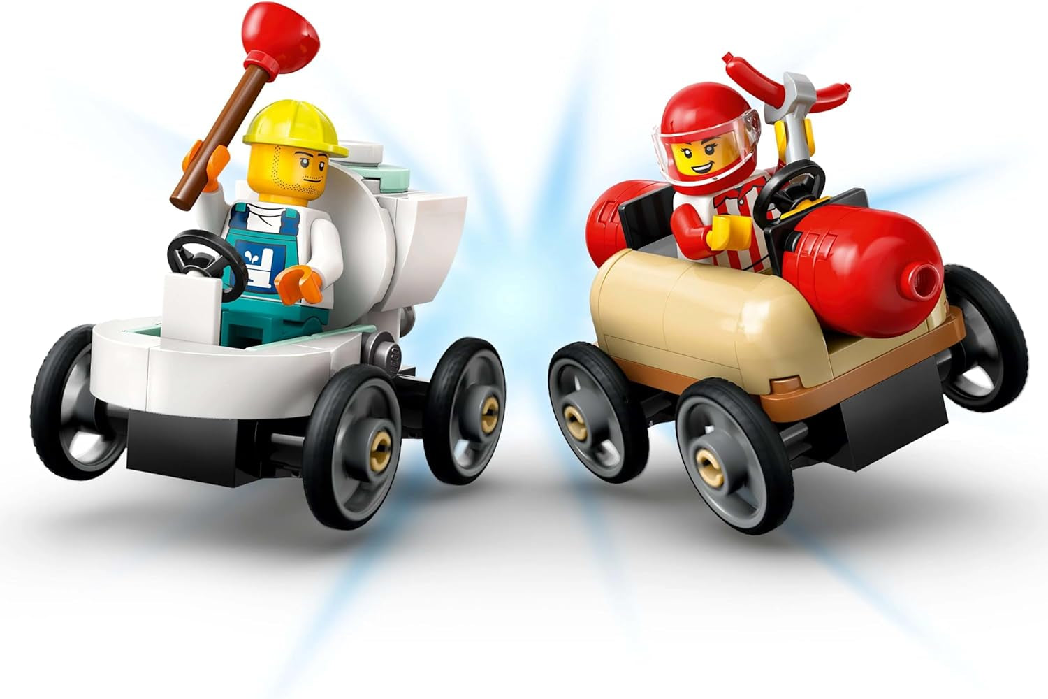 LEGO City No Limits: Závod v mýdlových krabičkách s rampou - Stavebnice pro chlapce a dívky od 6 let - Sada se 2 krabičkami na mýdlo a 4 minifigurkami závodníka - Nápad na dárek pro děti 60460 Stavebnice Besuche den LEGO-Store