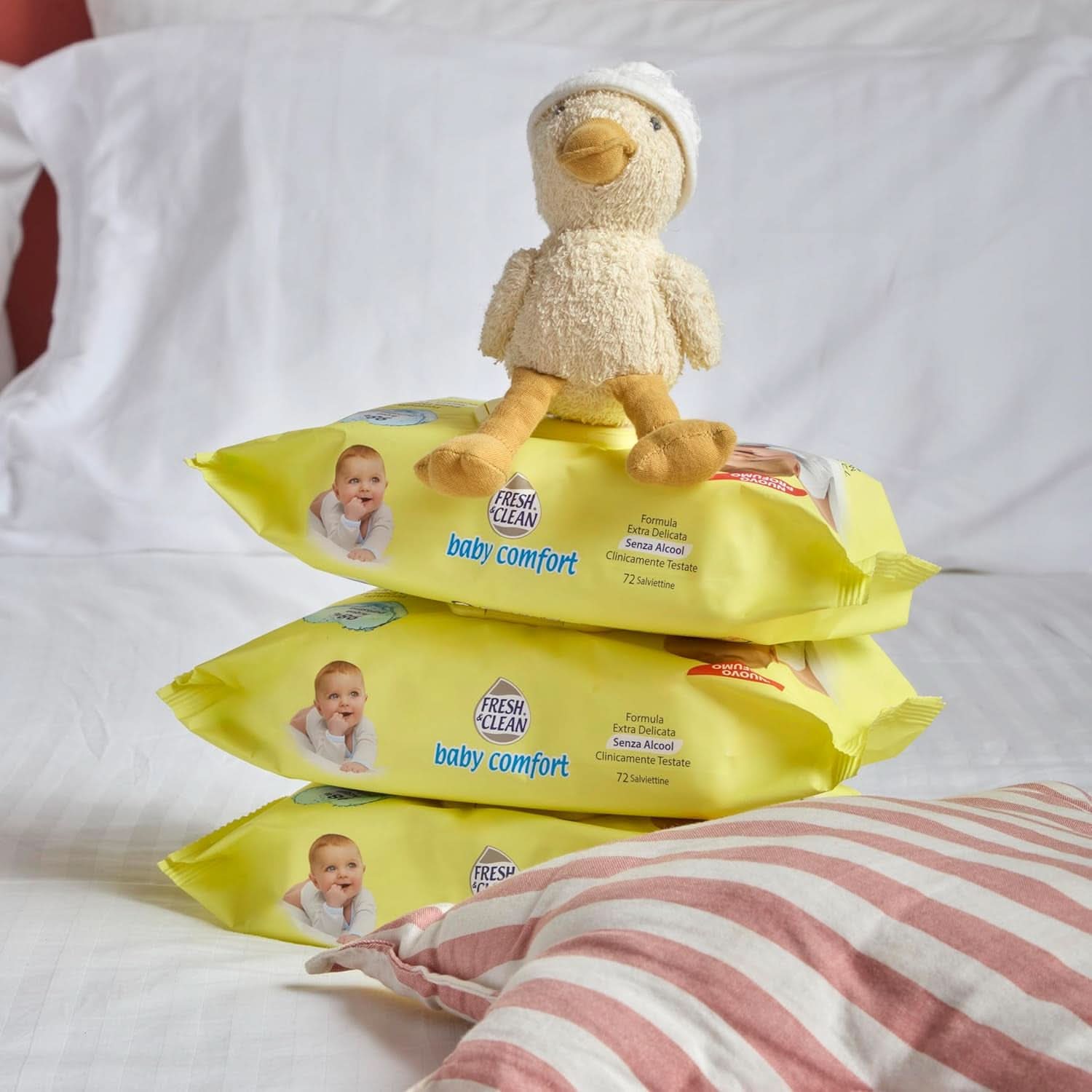 Milleusi Classic Fresh & Clean, vlhčené ubrousky, 72 ks Dětské vlhčené ubrousky Naty Shop