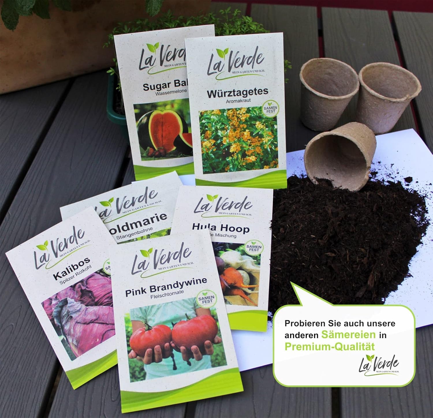 La Verde MEIN GARTEN UND ICH. Petit Gris De Rennes Zuckermelone Samen Für Ca. 10–12 Pflanzen, Fruchtgemüse, Süß-Aromatisch, Samenfestes Saatgut Ohne Gentechnik