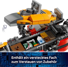 LEGO Star Wars 75437 Cobb Vanths Speeder - vč. Cobb Vanth & Cad Bane Minifiguren sowie Blaster & Jetpack - Geschenk für Jungen ab 7 Jahren und Fans von The Mandalorian
