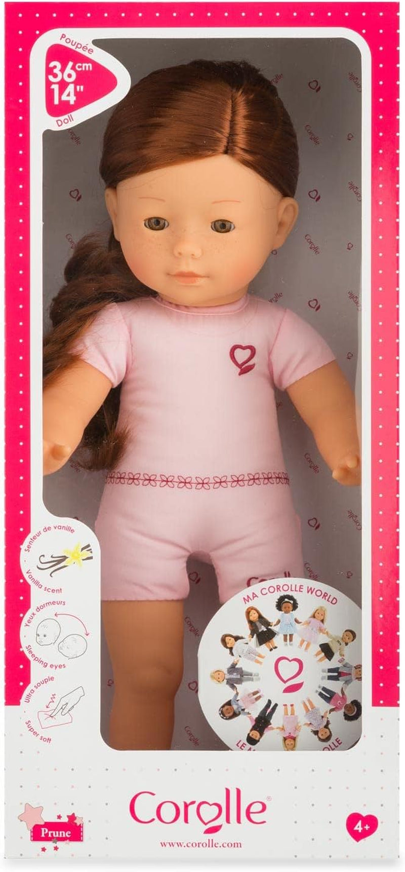 Corolle 9000200070 - MaCorolle, Prune, păpușă franceză cu talisman și parfum de vanilie