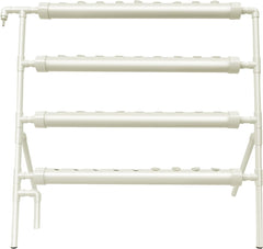 Hydroponický systém, věžová sada pro hydroponické pěstování, 4patrový podstavec s 36 sázecími otvory, systémy pro pěstování rostlin bez půdy pro zahradu, kanceláře a další vnitřní a venkovní prostory