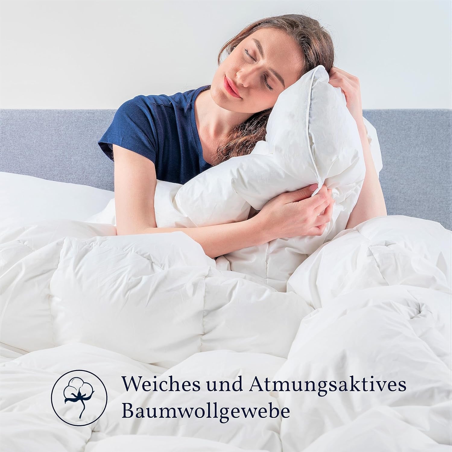 Nordic Paradise - Pohodlná přikrývka - 50% německé kachní peří - Teplá zimní přikrývka - 200X200 Cm Přikrývky a přikrývky Naty Shop