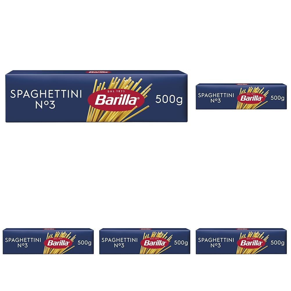 Pasta Barilla Classic Spaghettini no. 3 vysoce kvalitní tvrdé pšenice, vždy al dente (1 x 500 g)