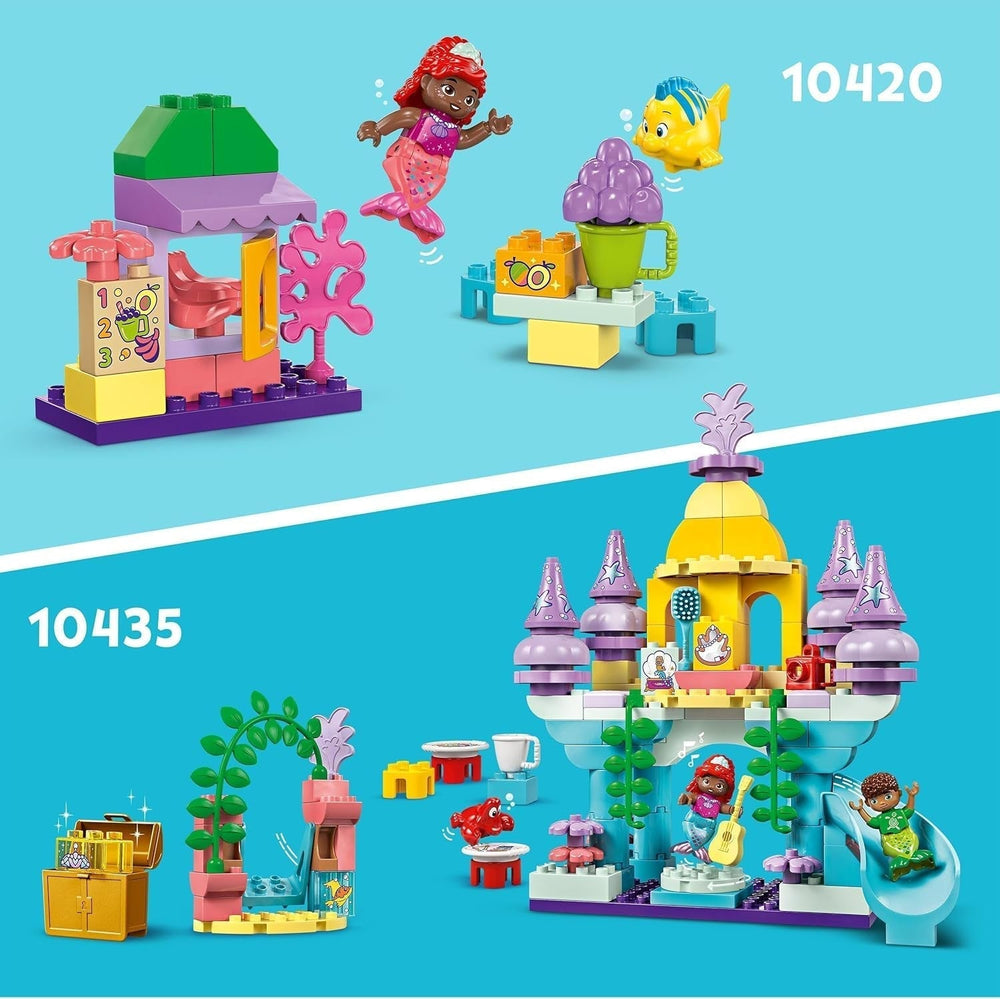 LEGO DUPLO | Kouzelný podvodní palác Disney Ariel, vzdělávací hračka pro mořskou pannu Ariel, podvodní hrad pro děti od 2 let 10435 Stavebnice Besuche den LEGO-Store