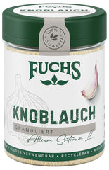 Fuchs Gewürze - Česnek granulovaný - würzig-zwiebliger Geschmack für Tzatziki, Knoblauchbutter nebo Gemüsegerichte - přírodní složky - 85 g v wiederverwendbarer, recyclebarer Dávka