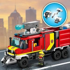 LEGO 60374 Městské velitelské vozidlo hasičského sboru Hračka Moderní hasičské auto s figurkami hasičských dronů pro děti Stavebnice Besuche den LEGO-Store