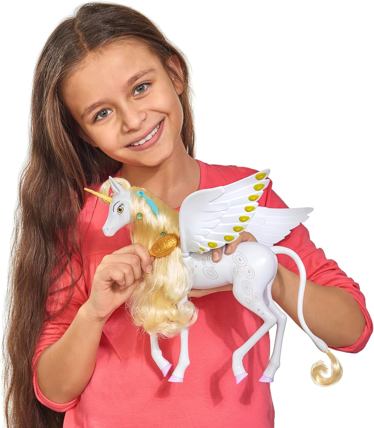 Simba 109480093 - Mia a já Unicorn Onchao, S pohyblivými křídly, sponkami do vlasů, stylingovým kartáčem, hracím koněm, poníkem, Centopia, od 3 let, růžové panenky Naty Shop