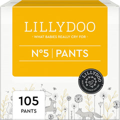 LILLYDOO Skin Friendly Pants Velikost 5 (12-17 kg) Měsíční balení (105 kusů)