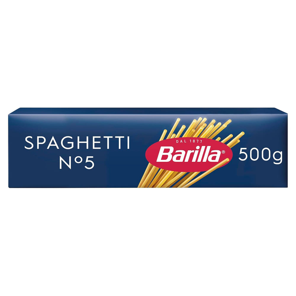 Barilla Pasta Klassische Spaghetti n.5 aus vysoce kvalitní Hartweizen immer al dente, (1 x 500 g), geschmacklos