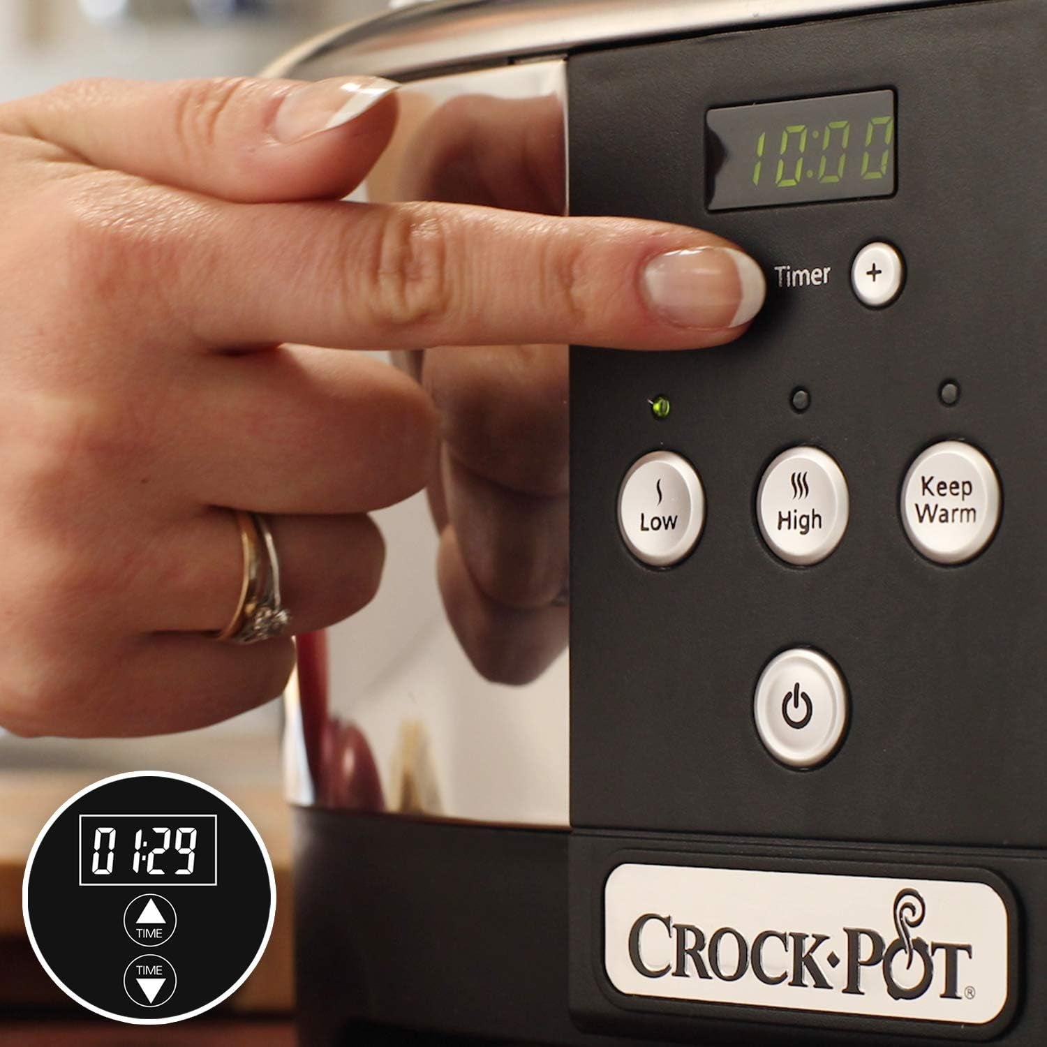 Crockpot, pomalý hrnec elektronický, 5,7 l (5-6 osob) pomalý hrnec Naty Shop