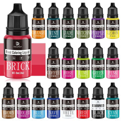 Tekuté potravinářské barvivo, 10 ml Naty Shop 10 ml (sada 20 kusů)