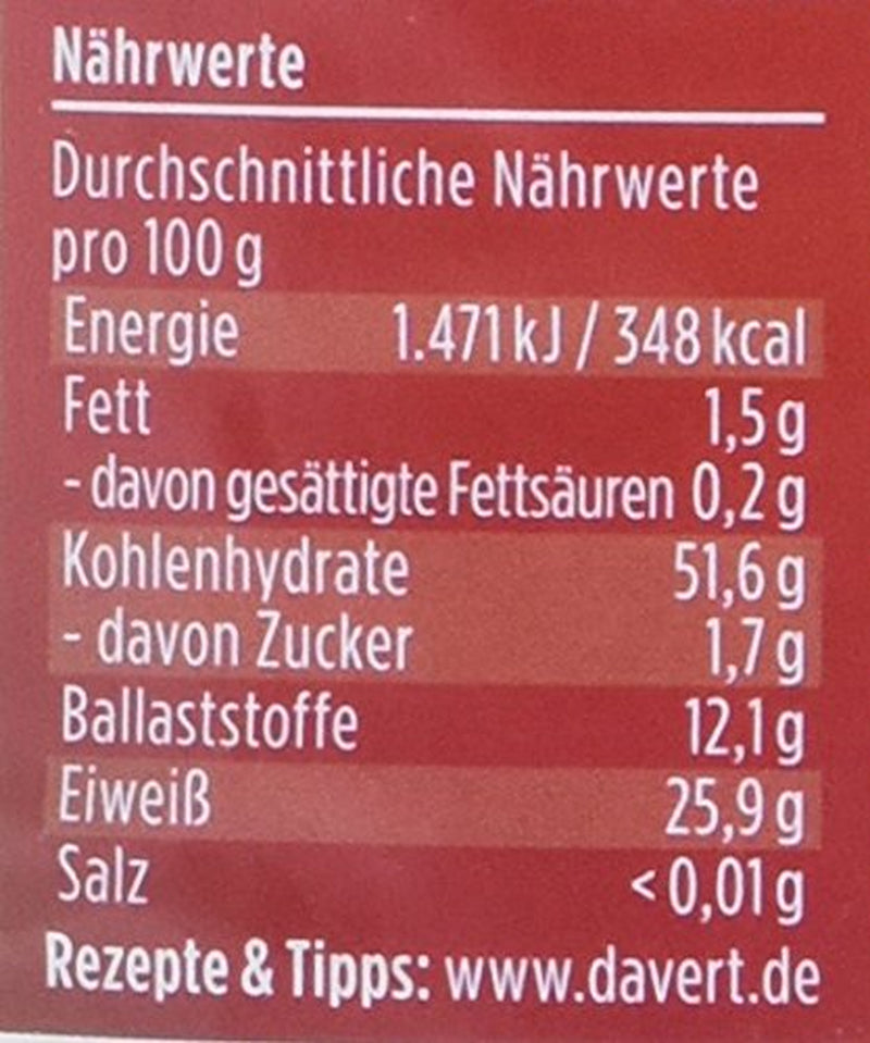 Davert orientální žlutá čočka (1 x 500 g) - Bio